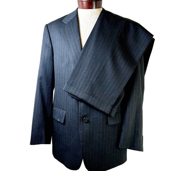Brooks Brothers Men's 41R Striped Wool 2 Piece Suit With Dress Pants 35x30‎ VTG - Picture 1 of 10